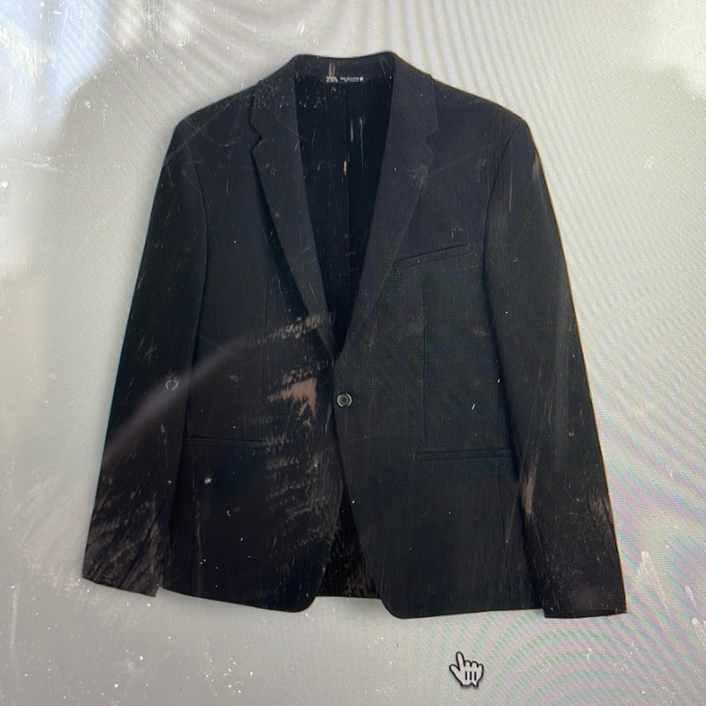 Zara brand new textured suit blazer size 42
